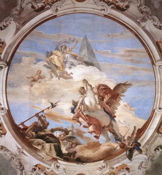 ペガサス ジョヴァンニ バティスタ ティエポロのラビア ベレロフォン宮殿 Oil Paintings